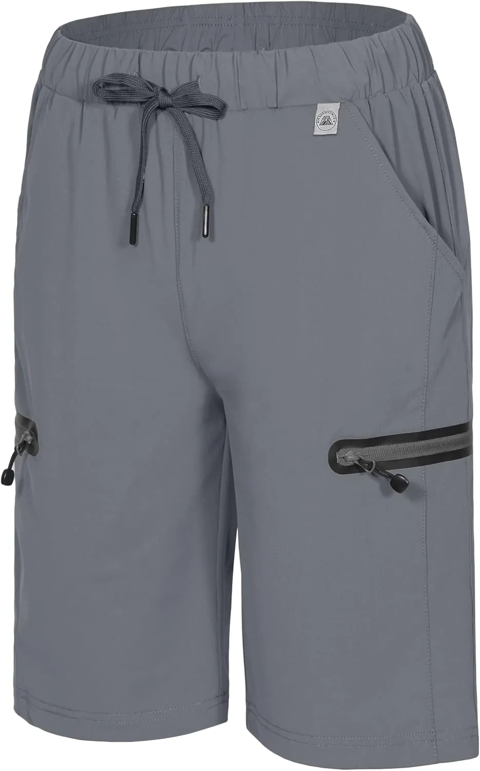 Mapamyumco Women's Hiking Cargo Shorts Ultra Stretch Quick Dry Lightweight for Camping Travel Golf with Zipper Pockets
