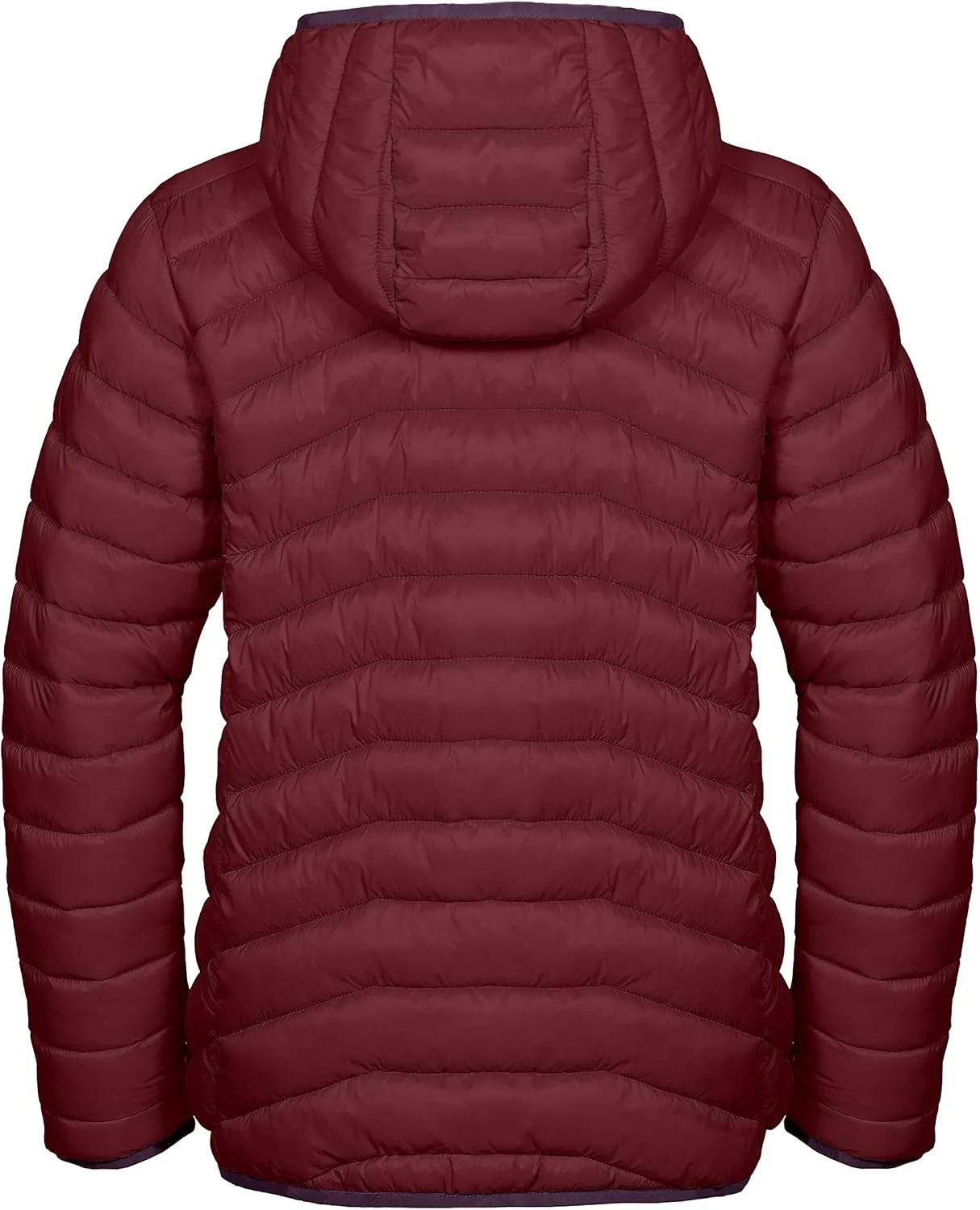 Mapamyumco Women's Puffer Jacket, Lightweight Hooded Winter Coat Windproof and Packable