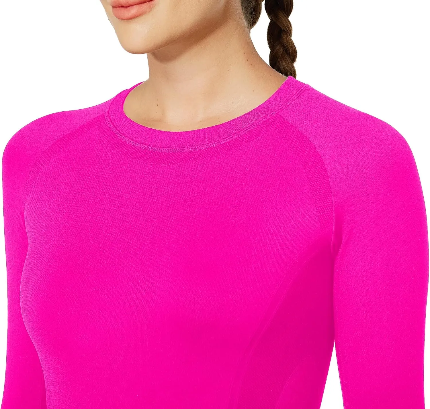 MathCat Workout Shirts for Women Long Sleeve, Workout Tops for Women, Quick Dry Gym Athletic Tops，Seamless Yoga Shirts