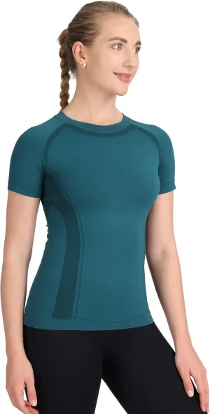 MathCat Workout Shirts for Women Short Sleeve, Workout Tops for Women, Quick Dry Gym Athletic Tops，Seamless Yoga Shirts