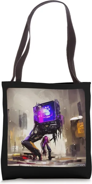 MEDIA SLAVE ORIGINAL AI DIGITALLY GENERATED ARTWORK Tote Bag