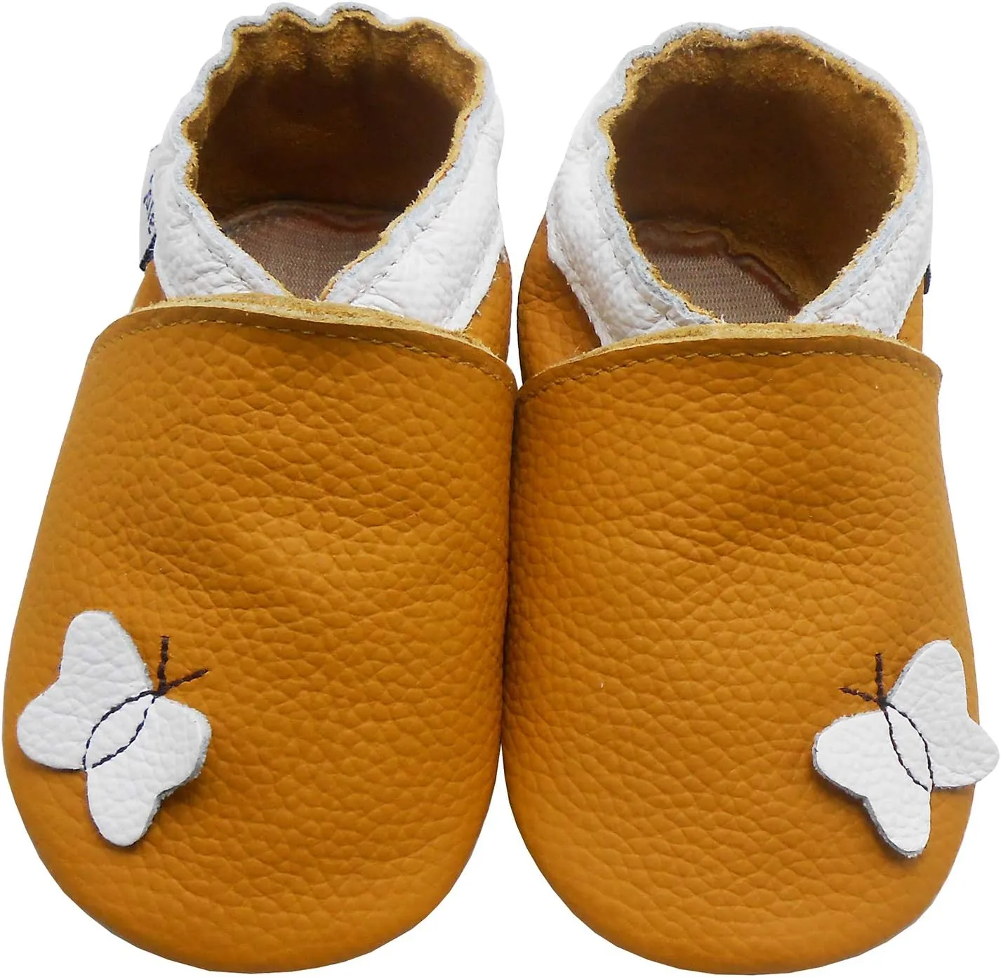 Mejale Baby Rubber Sole Shoes Boy Girl Infant Crawling Toddler Moccasins Leather Walking Anti-Slip Newborn Mini Kids Crib Boots