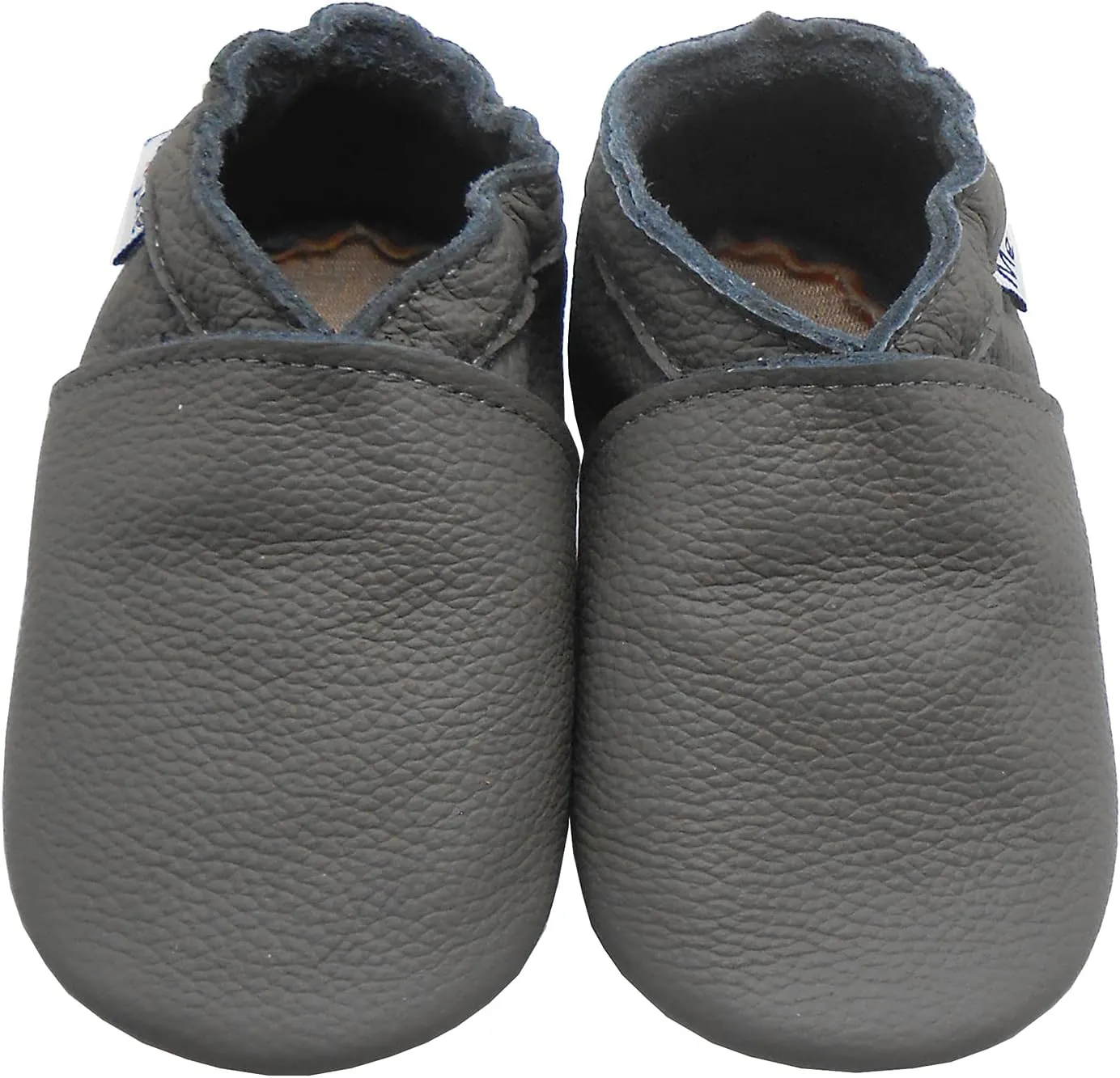 Mejale Baby Rubber Sole Shoes Boy Girl Infant Crawling Toddler Moccasins Leather Walking Anti-Slip Newborn Mini Kids Crib Boots