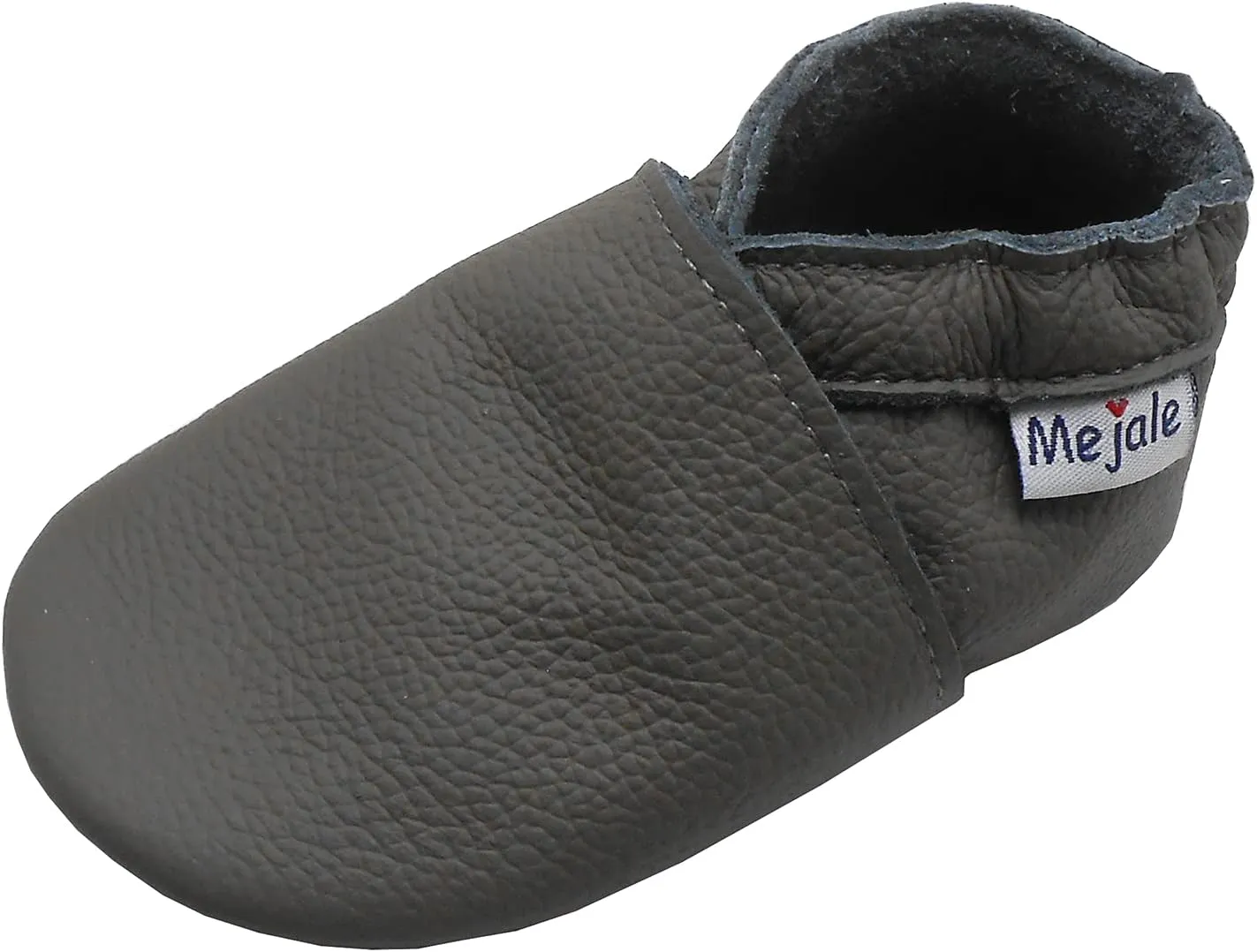 Mejale Baby Rubber Sole Shoes Boy Girl Infant Crawling Toddler Moccasins Leather Walking Anti-Slip Newborn Mini Kids Crib Boots
