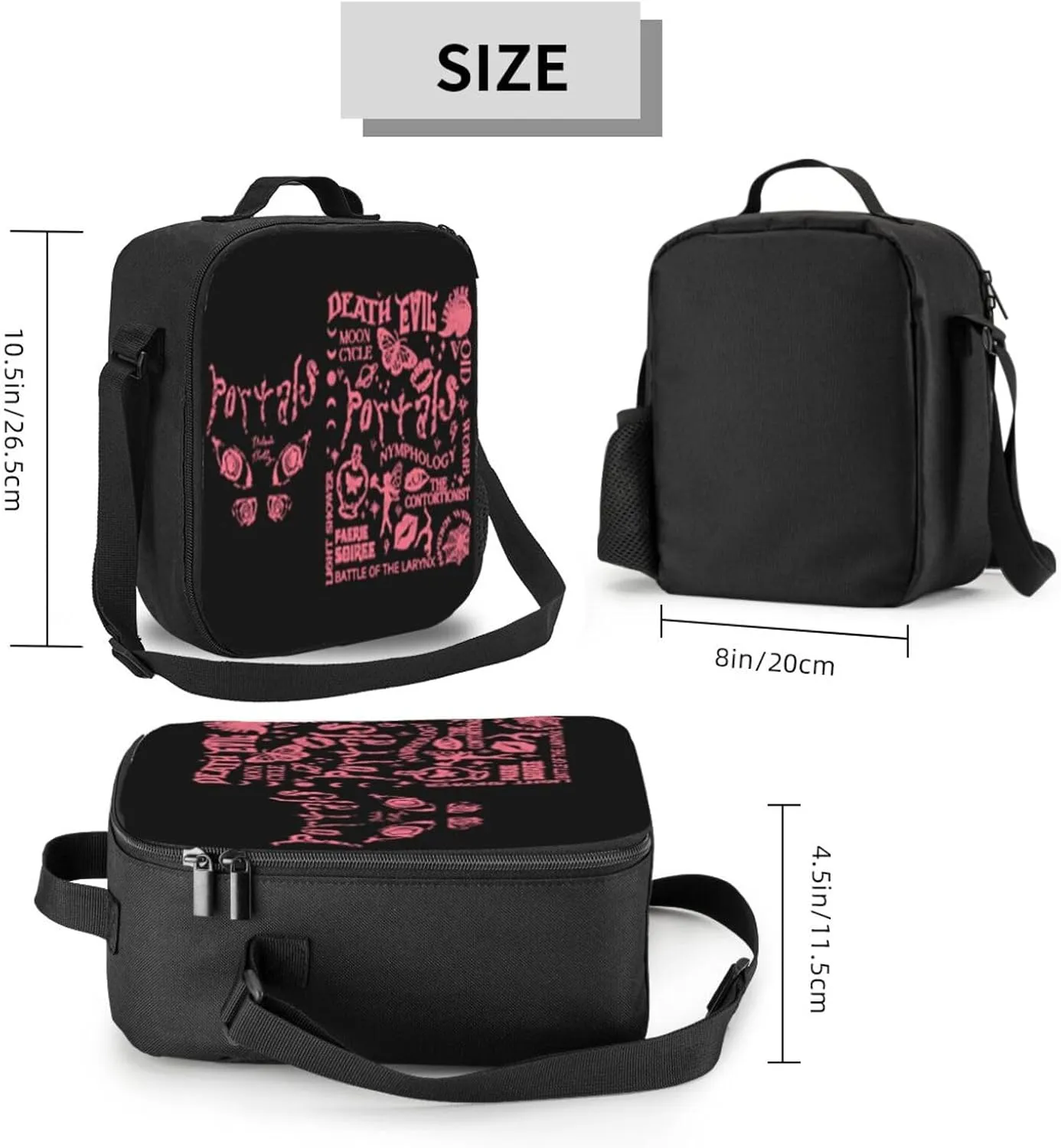 Mela-Nie Martinez Pink Shopping Bag, Suitable For Work, Picnics, And Daily Travel, Can Be Carried On One Shoulder