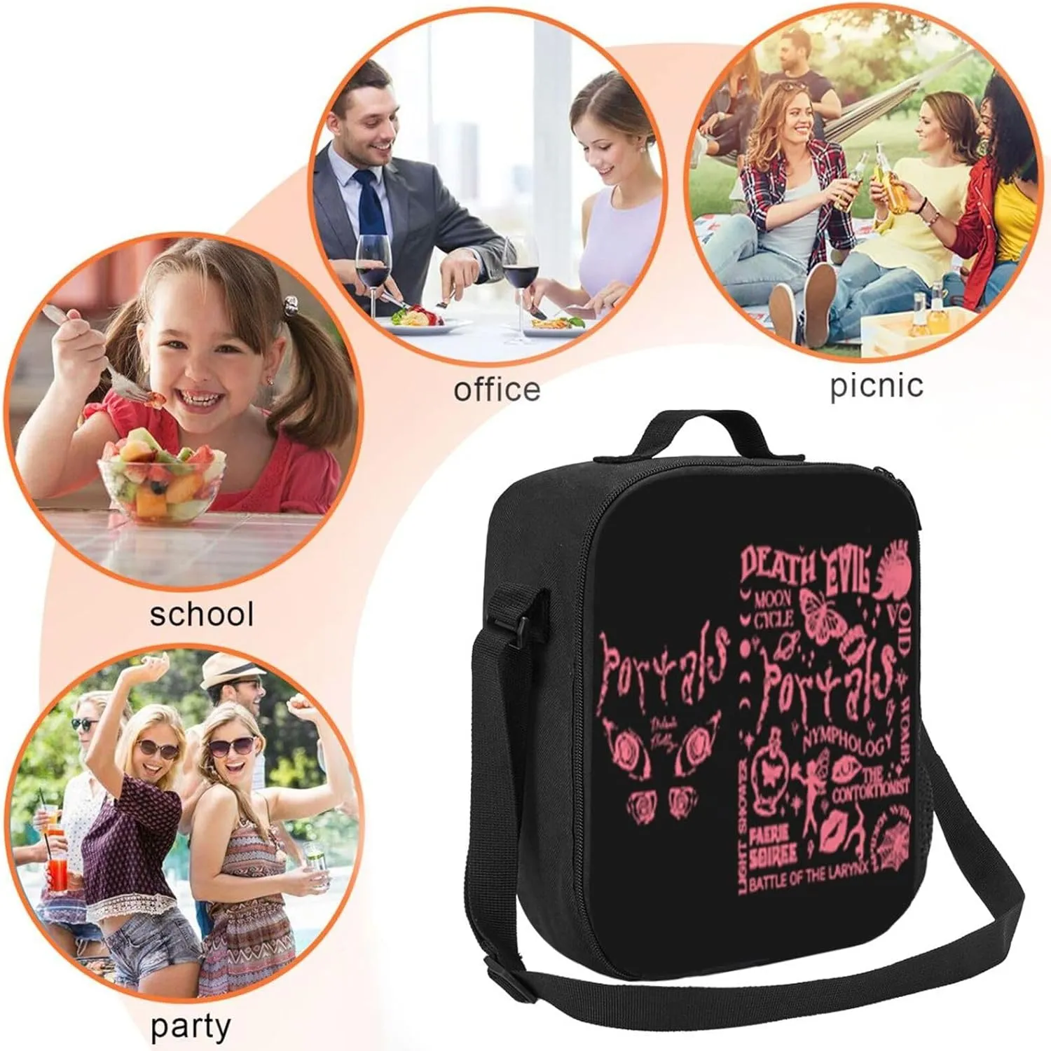 Mela-Nie Martinez Pink Shopping Bag, Suitable For Work, Picnics, And Daily Travel, Can Be Carried On One Shoulder