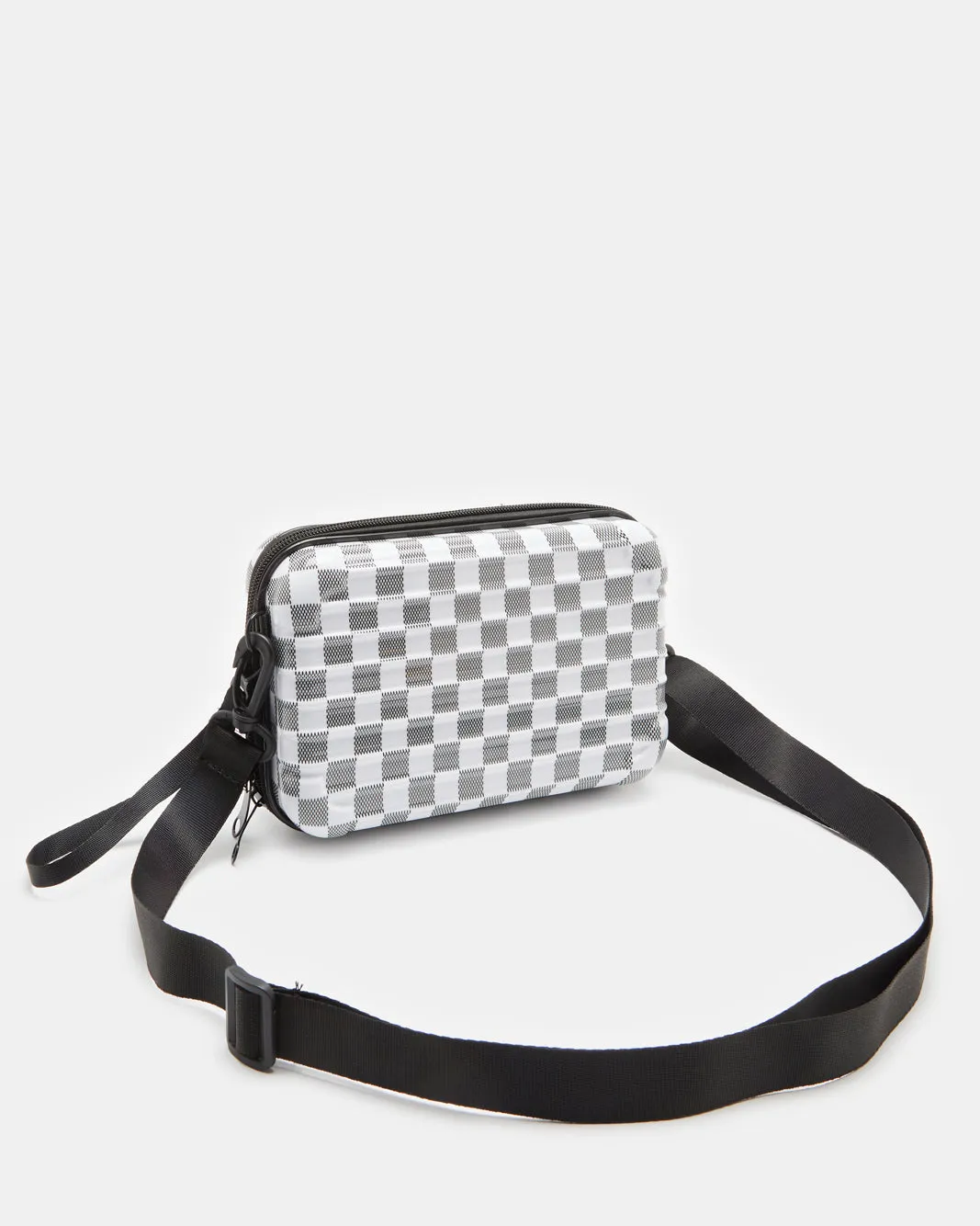 Men White Hard Case Pouch