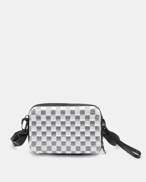 Men White Hard Case Pouch