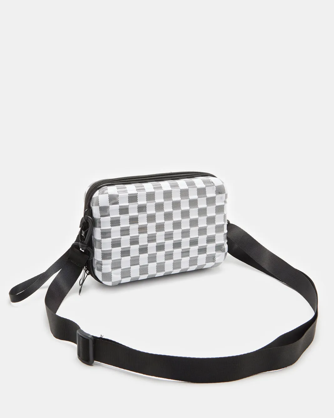 Men White Hard Case Pouch