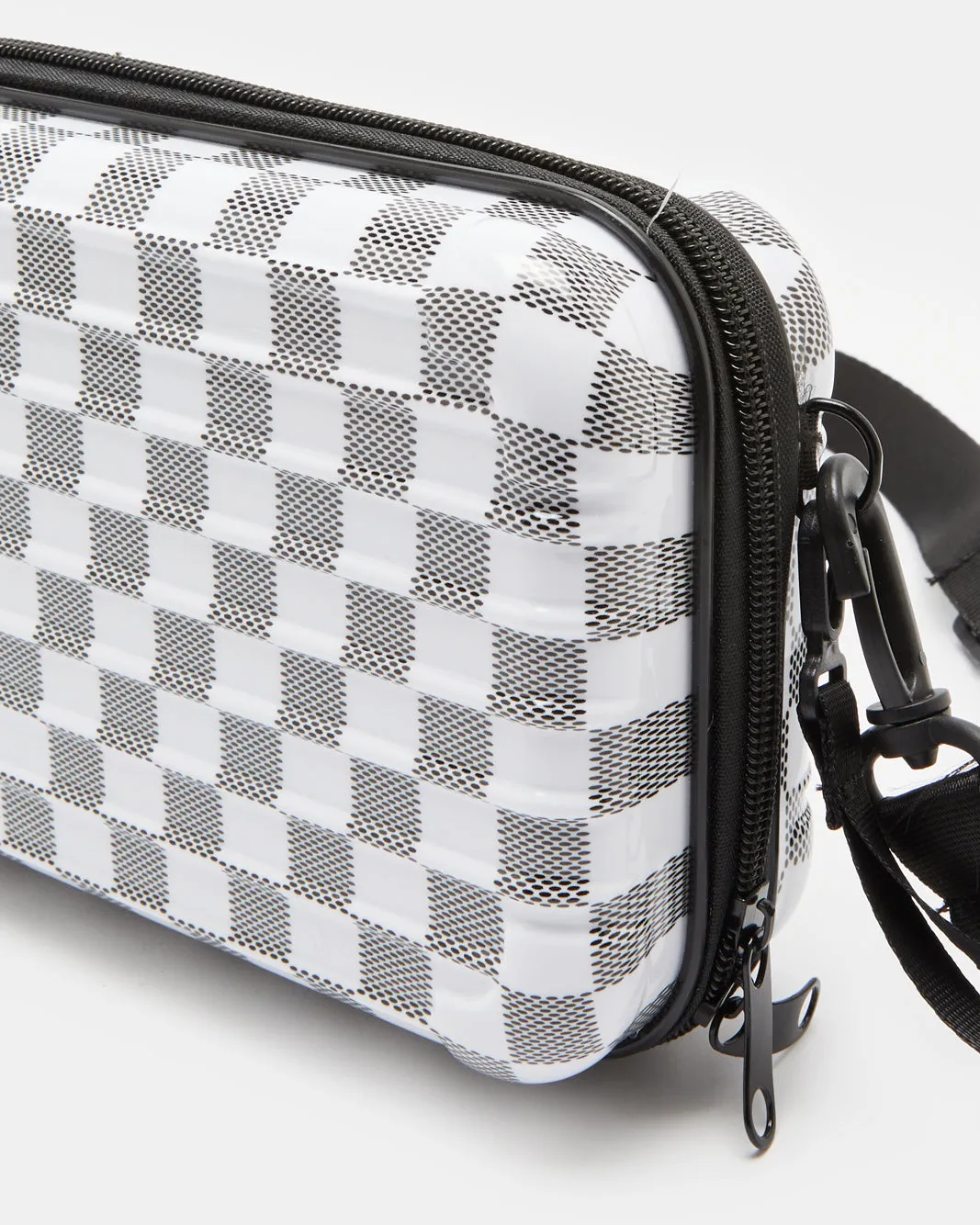 Men White Hard Case Pouch