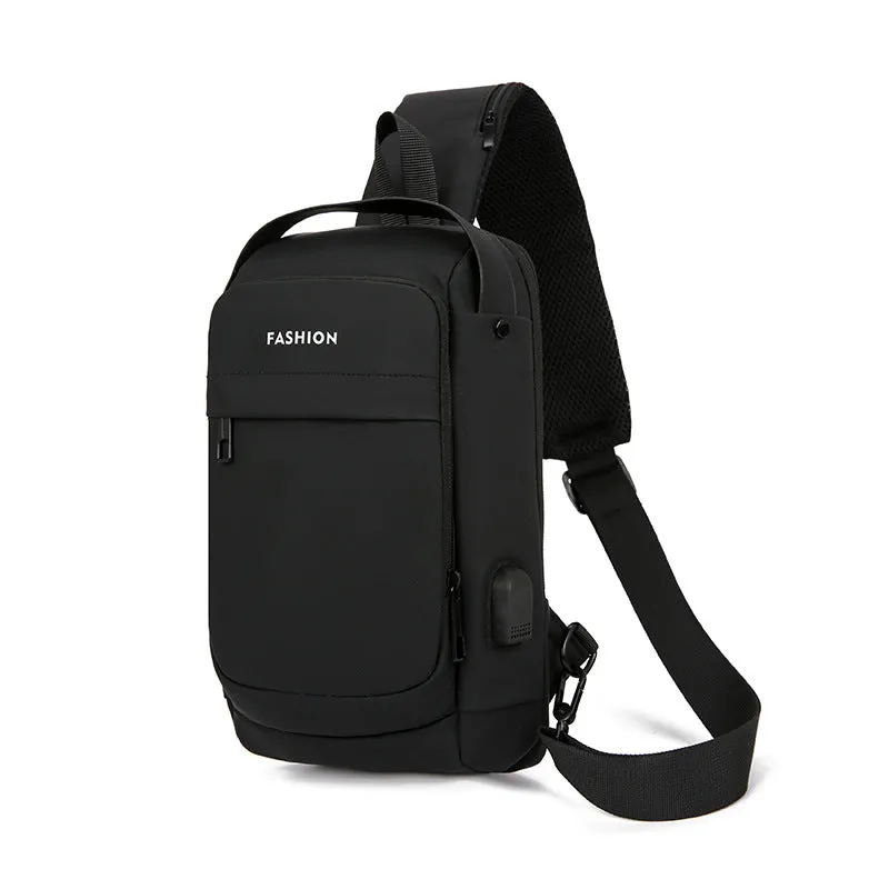Men's Beautiful Creative Multifunctional Charging Port Men's Chest Bags