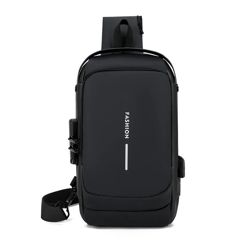 Men's Beautiful Creative Multifunctional Charging Port Men's Chest Bags