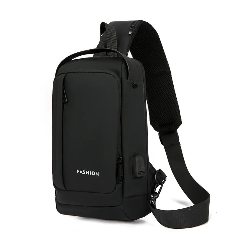 Men's Beautiful Creative Multifunctional Charging Port Men's Chest Bags