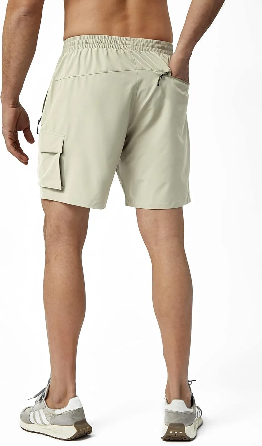 Men's Hiking Cargo Shorts Lightweight Quick Dry Athletic Shorts with Multi Pocket for Workout Golf Camping Casual