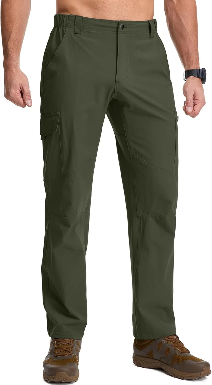 Mens Hiking Pants Lightweight Quick Dry Zip Off Safari Camping Fishing Travel boy Scout Pants