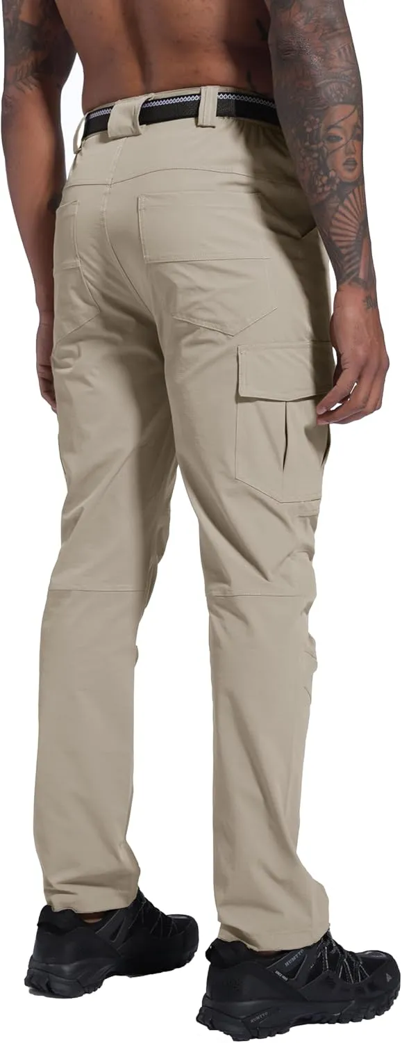 Men's Hiking Pants Quick-Dry Lightweight Waterproof Travel Outdoor Camping Hunting Fishing Work Cargo Pants