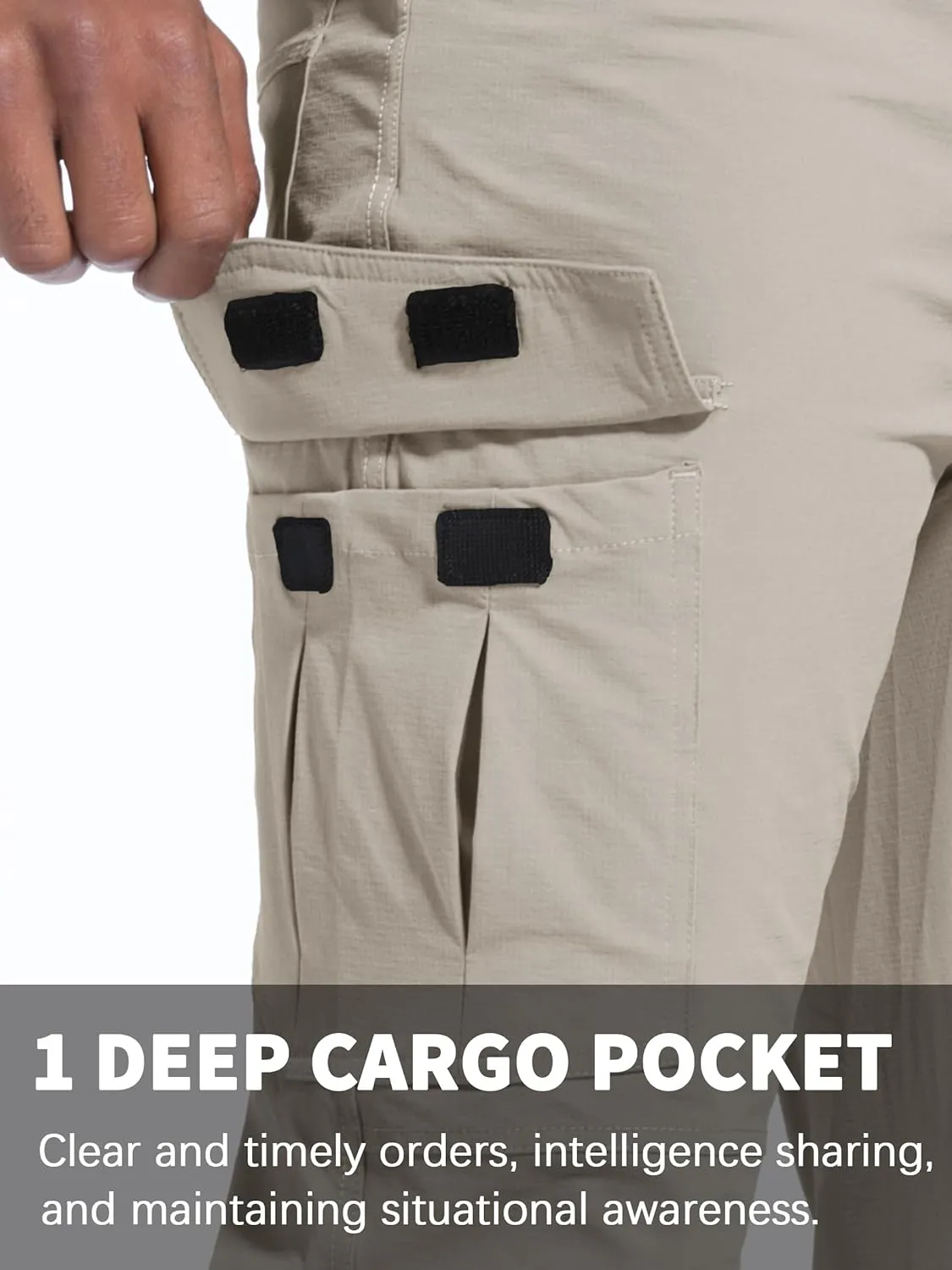 Men's Hiking Pants Quick-Dry Lightweight Waterproof Travel Outdoor Camping Hunting Fishing Work Cargo Pants