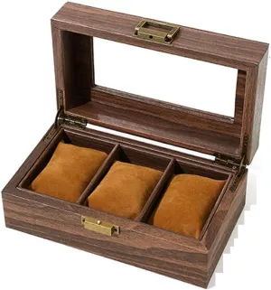 Mens Jewellery Box Vintage Wood Grain PU Leather Watch Box Wooden Jewelry Gift Box Watch Storage Box Watch Box Watch Gift Box
