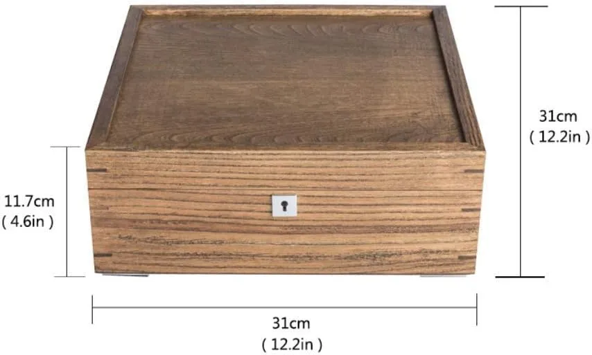 Mens Jewellery Box Watch Box, Simple and Fashionable Household Solid Wood Wooden Multi-Position Collection Box Watch Box Jewelry Finishing Storage Display Box Watch case Lofty Ambition Watch Gift Box