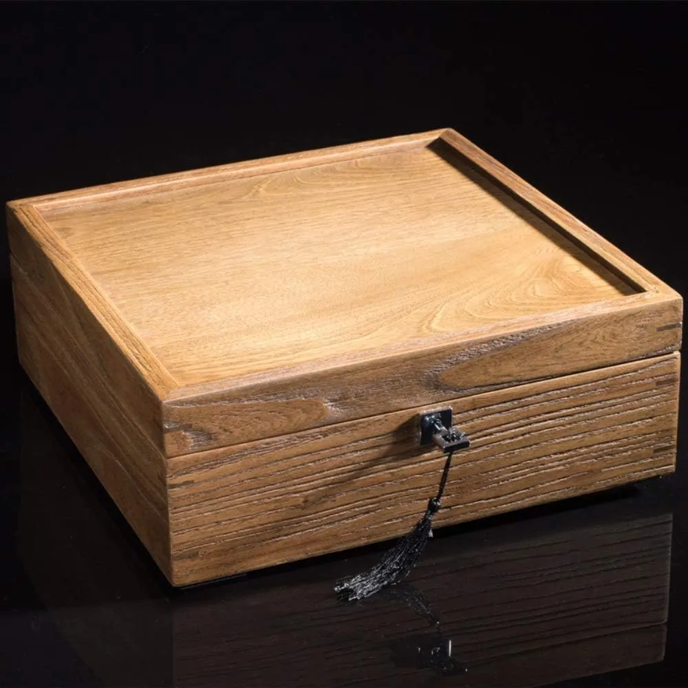 Mens Jewellery Box Watch Box, Simple and Fashionable Household Solid Wood Wooden Multi-Position Collection Box Watch Box Jewelry Finishing Storage Display Box Watch case Lofty Ambition Watch Gift Box