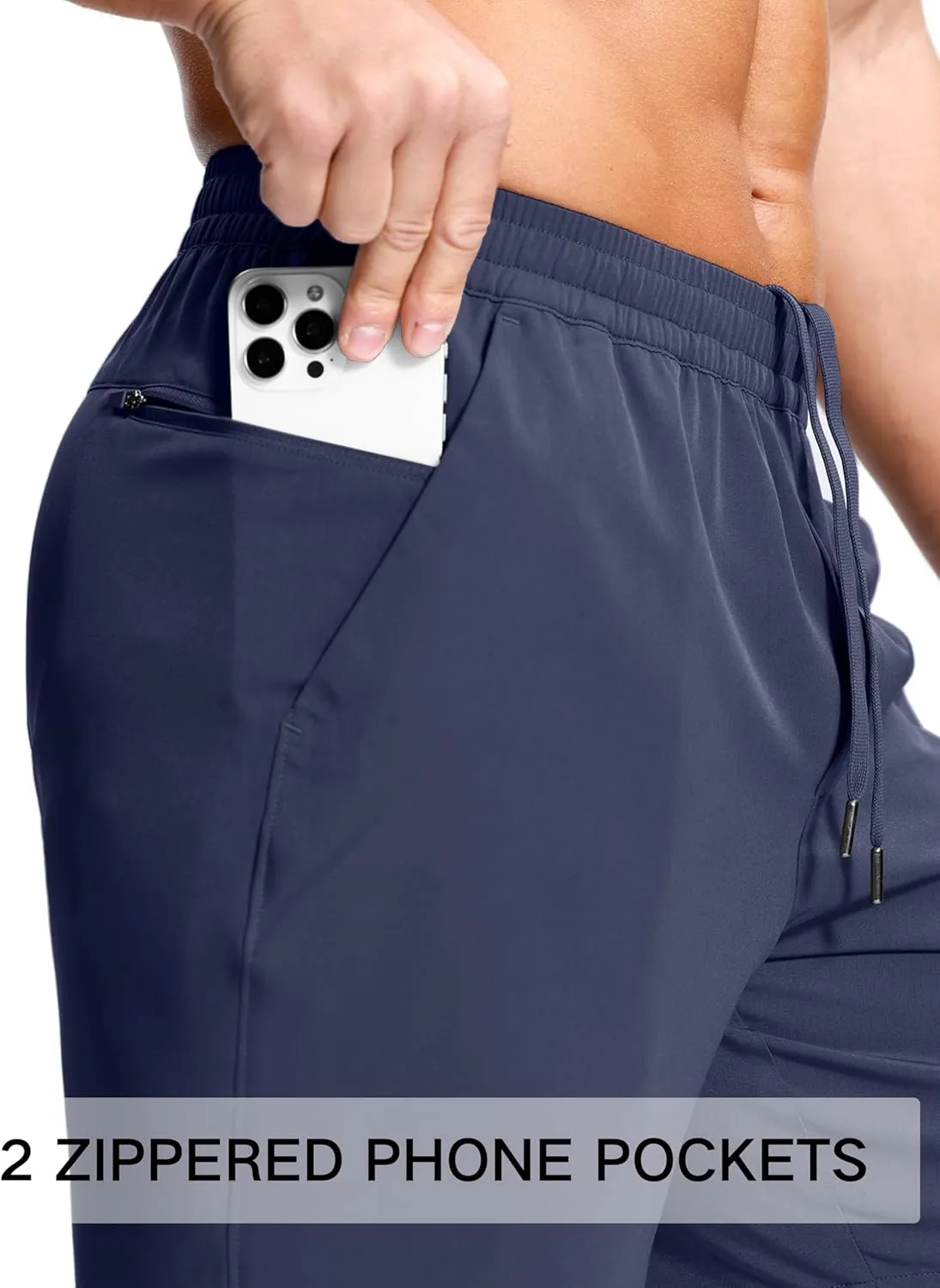 Men's Lightweight Athletic Shorts with Zipper Pockets 7"/5"/9" Gym Workout Running Quick Dry Tennis Shorts for Men