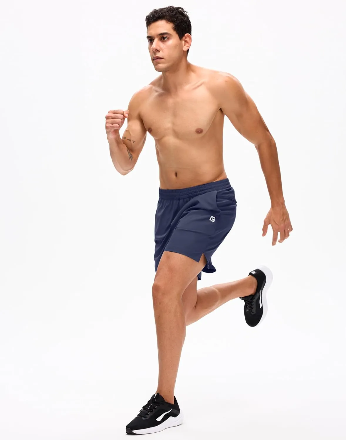 Men's Lightweight Athletic Shorts with Zipper Pockets 7"/5"/9" Gym Workout Running Quick Dry Tennis Shorts for Men