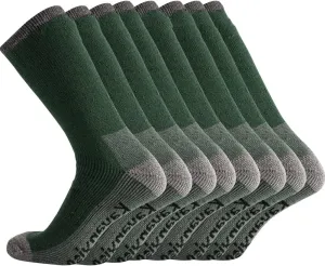 Men's Merino Wool Hiking Socks Breathable Athletic Crew Thicken