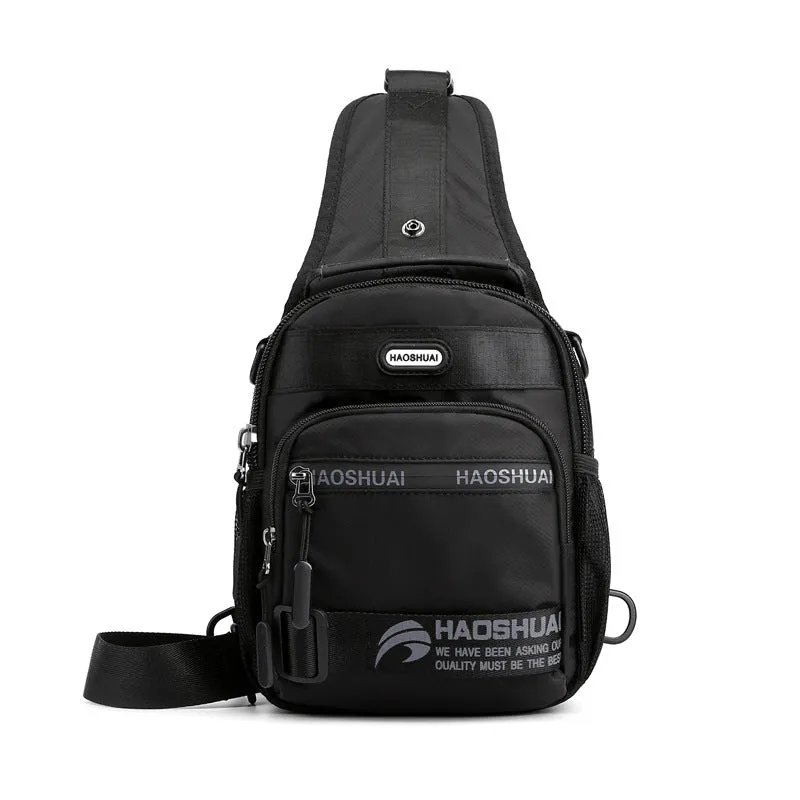 Men's Multifunctional Trendy Waterproof Nylon Cloth Lightweight Men's Chest Bags