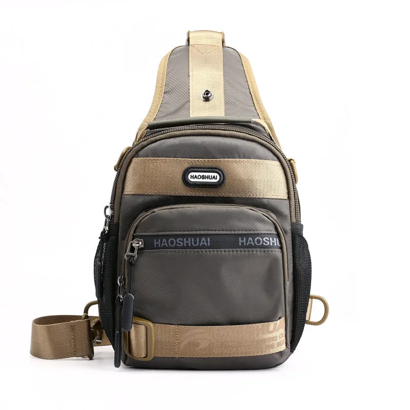 Men's Multifunctional Trendy Waterproof Nylon Cloth Lightweight Men's Chest Bags