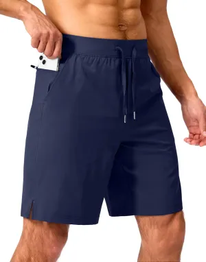 Men's Running Shorts with Zipper Pockets 7"/ 5" / 9" Lightweight Quick Dry Basketball Gym Workout Athletic Shorts for Men