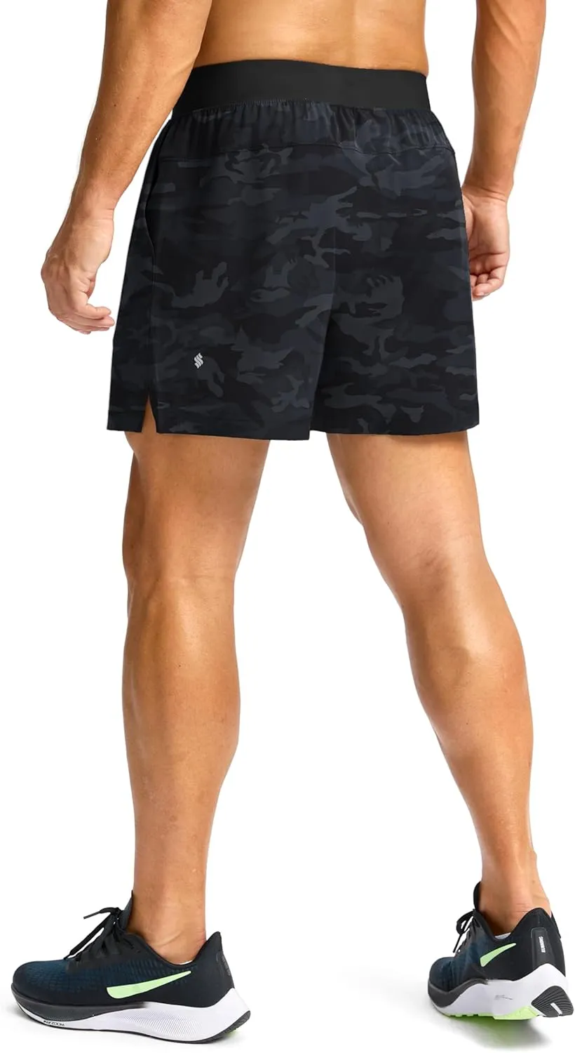 Men's Running Shorts with Zipper Pockets 7"/ 5" / 9" Lightweight Quick Dry Basketball Gym Workout Athletic Shorts for Men