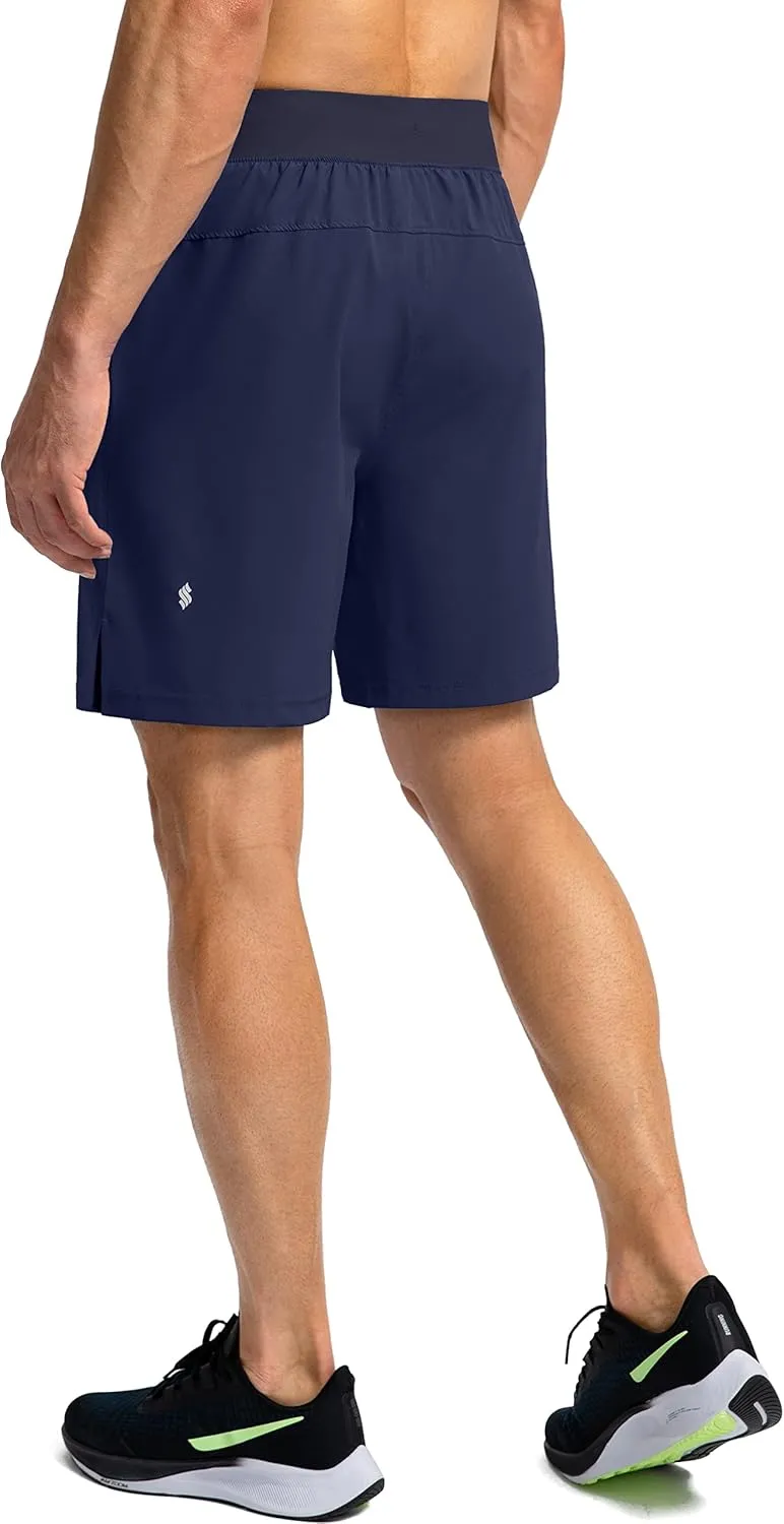 Men's Running Shorts with Zipper Pockets 7"/ 5" / 9" Lightweight Quick Dry Basketball Gym Workout Athletic Shorts for Men