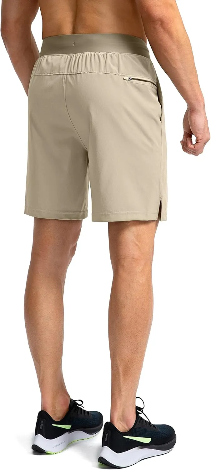Men's Running Shorts with Zipper Pockets 7"/ 5" / 9" Lightweight Quick Dry Basketball Gym Workout Athletic Shorts for Men