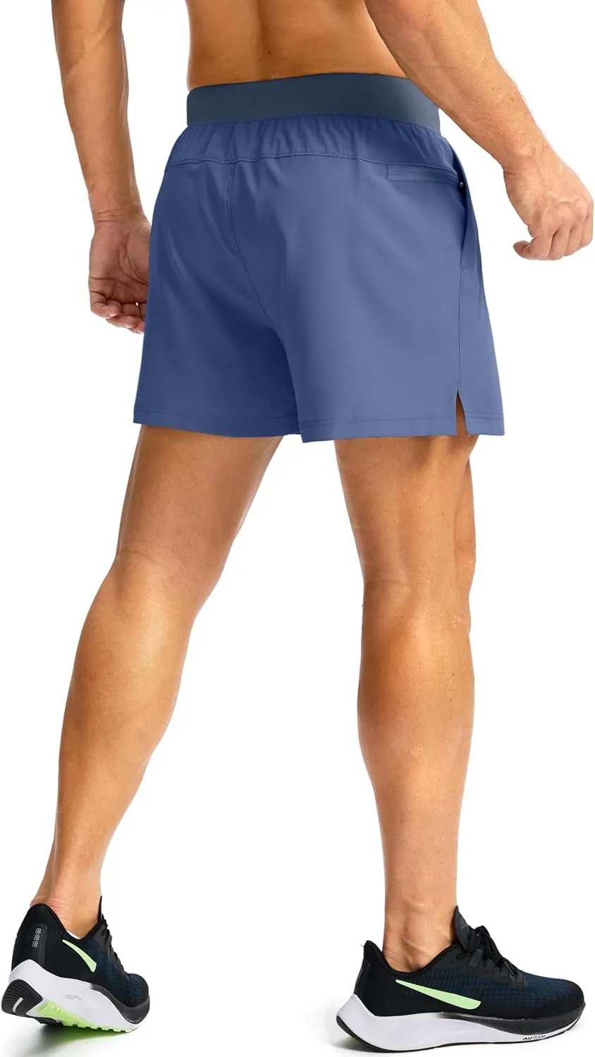 Men's Running Shorts with Zipper Pockets 7"/ 5"/ 9" Lightweight Quick Dry Basketball Gym Workout Athletic Shorts for Men