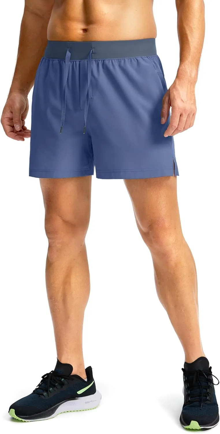 Men's Running Shorts with Zipper Pockets 7"/ 5"/ 9" Lightweight Quick Dry Basketball Gym Workout Athletic Shorts for Men