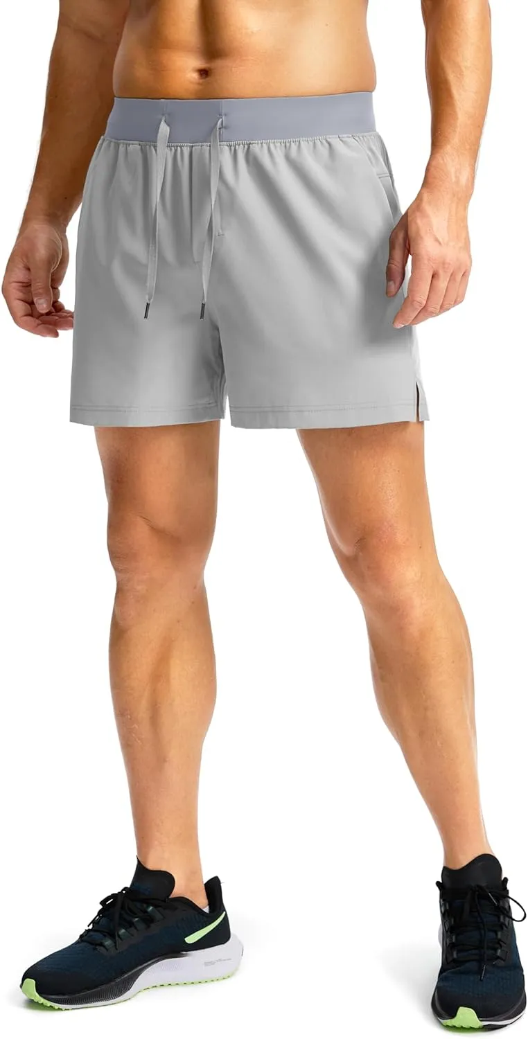 Men's Running Shorts with Zipper Pockets 7"/ 5"/ 9" Lightweight Quick Dry Basketball Gym Workout Athletic Shorts for Men