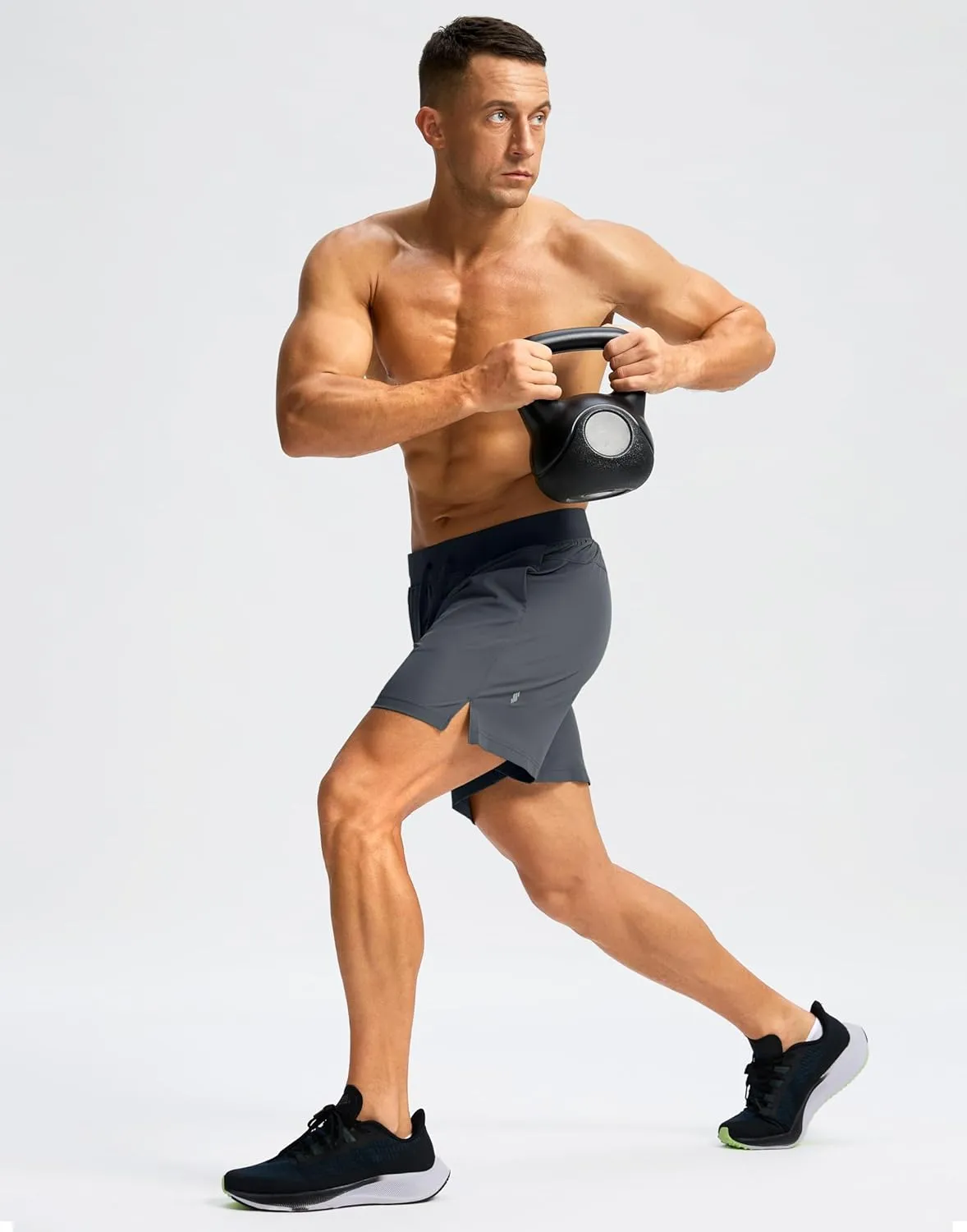 Men's Running Shorts with Zipper Pockets 7"/ 5"/ 9" Lightweight Quick Dry Basketball Gym Workout Athletic Shorts for Men