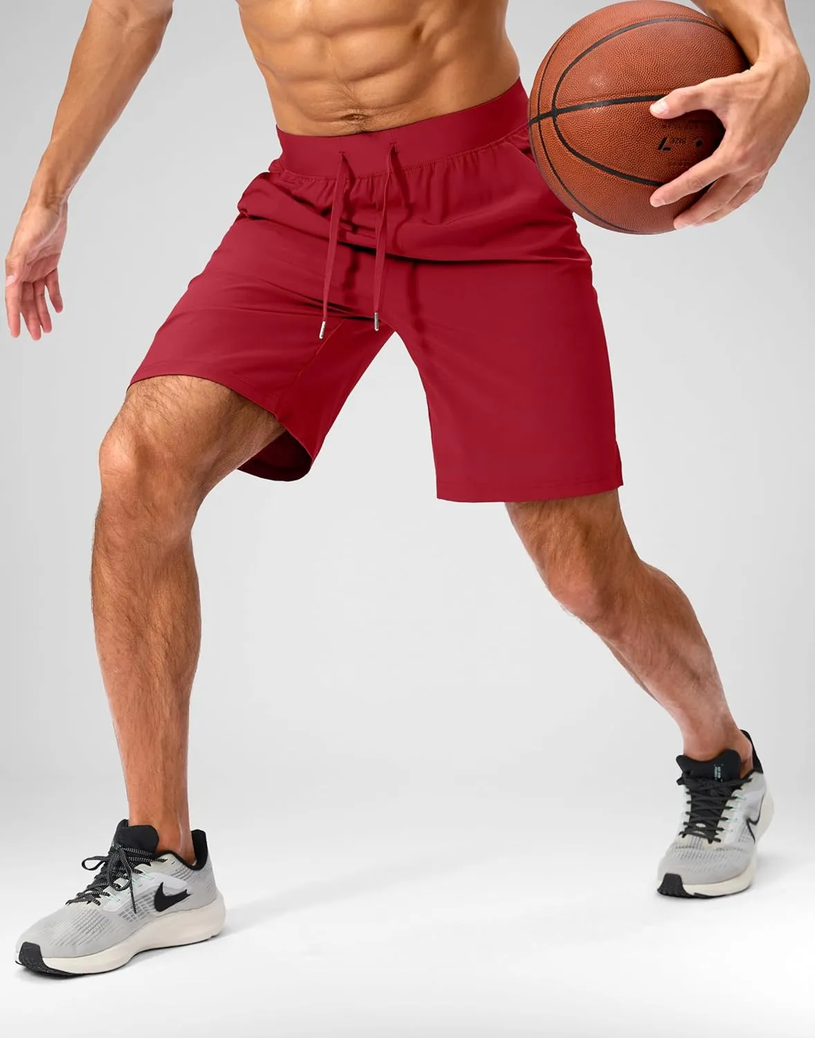 Men's Running Shorts with Zipper Pockets 7"/ 5"/ 9" Lightweight Quick Dry Basketball Gym Workout Athletic Shorts for Men