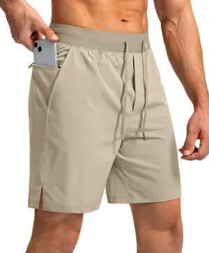 Men's Running Shorts with Zipper Pockets 7"/ 5" / 9" Lightweight Quick Dry Basketball Gym Workout Athletic Shorts for Men