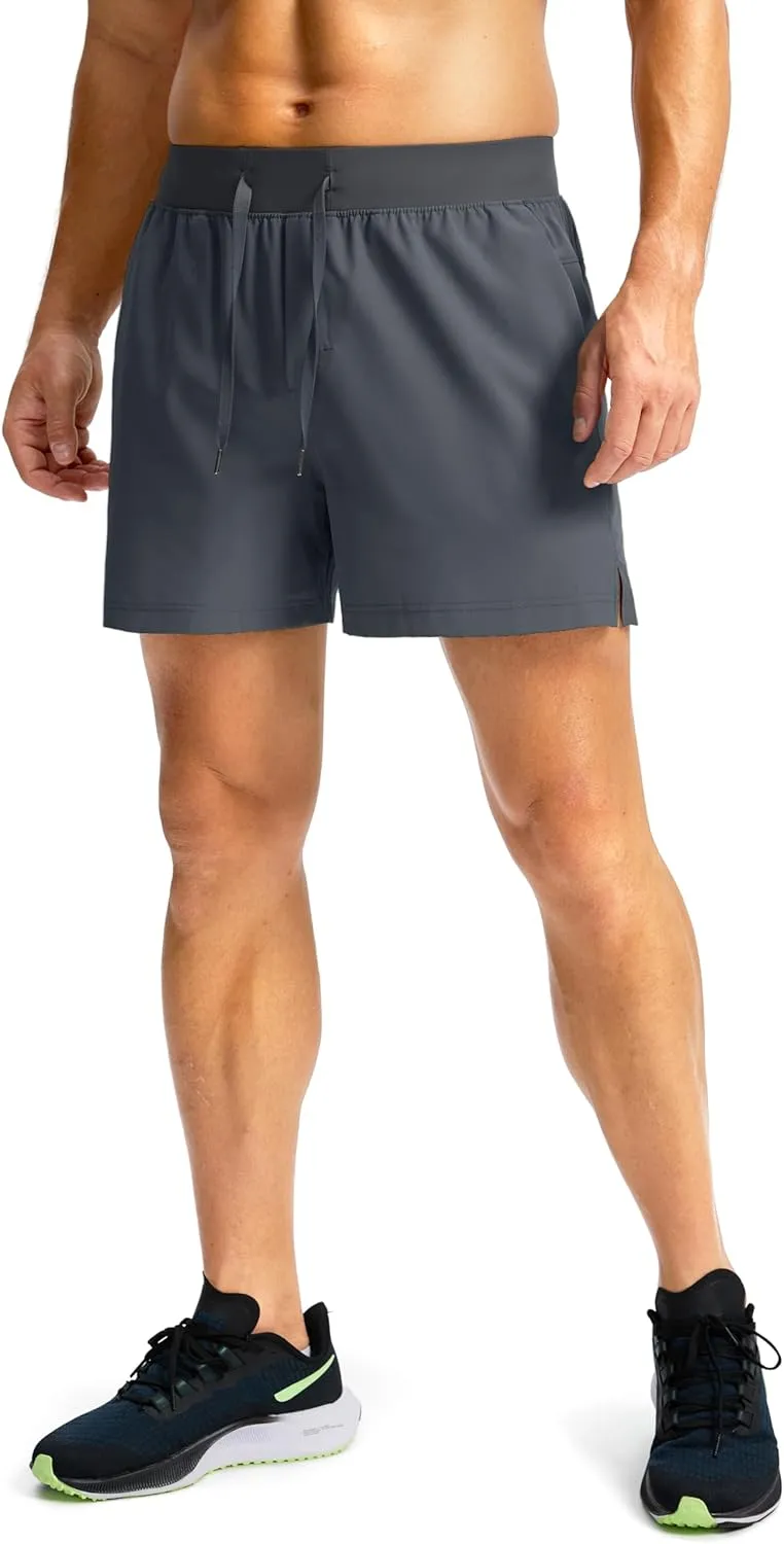 Men's Running Shorts with Zipper Pockets 7"/ 5"/ 9" Lightweight Quick Dry Basketball Gym Workout Athletic Shorts for Men