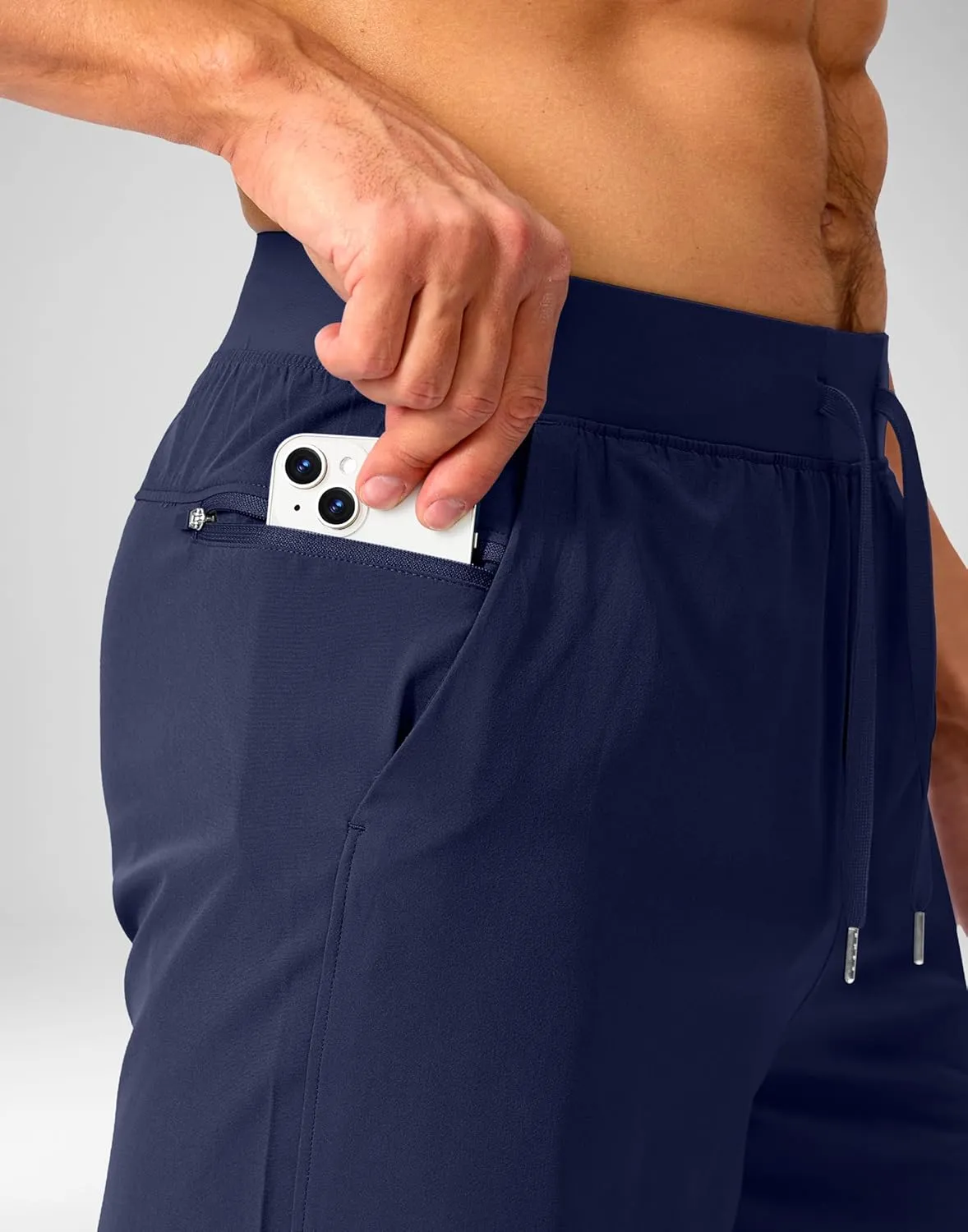 Men's Running Shorts with Zipper Pockets 7"/ 5" / 9" Lightweight Quick Dry Basketball Gym Workout Athletic Shorts for Men