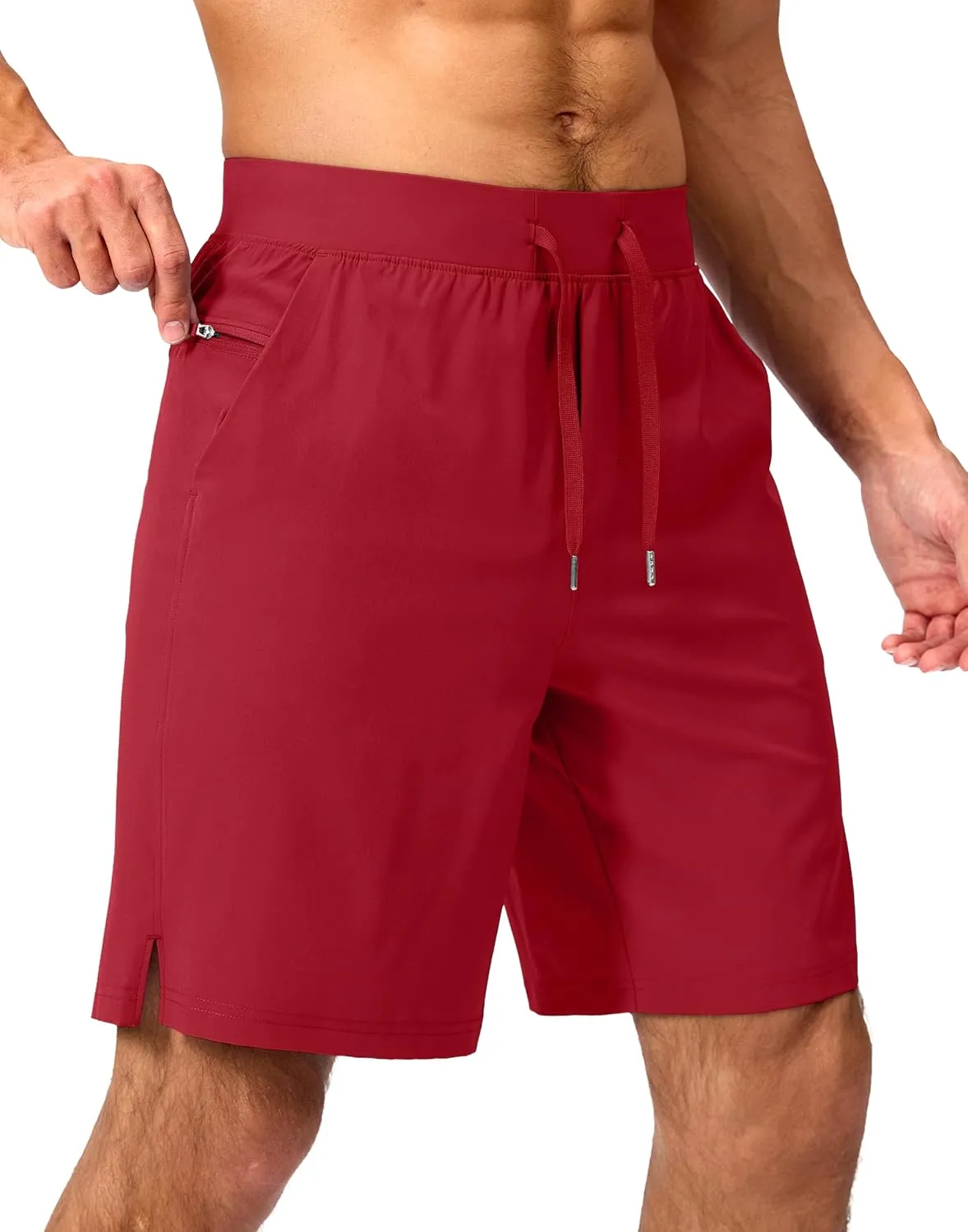 Men's Running Shorts with Zipper Pockets 7"/ 5"/ 9" Lightweight Quick Dry Basketball Gym Workout Athletic Shorts for Men