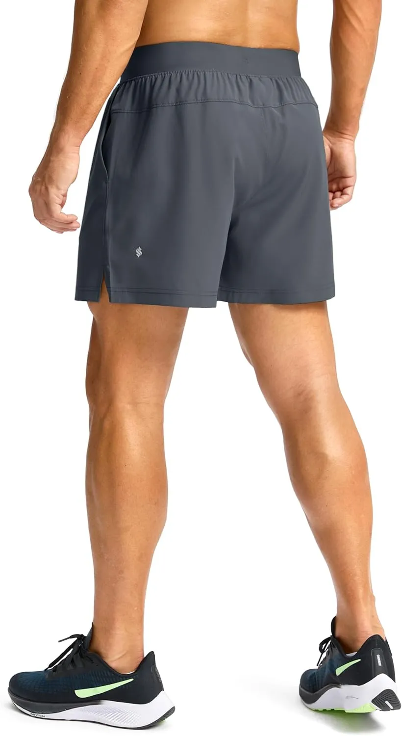 Men's Running Shorts with Zipper Pockets 7"/ 5"/ 9" Lightweight Quick Dry Basketball Gym Workout Athletic Shorts for Men