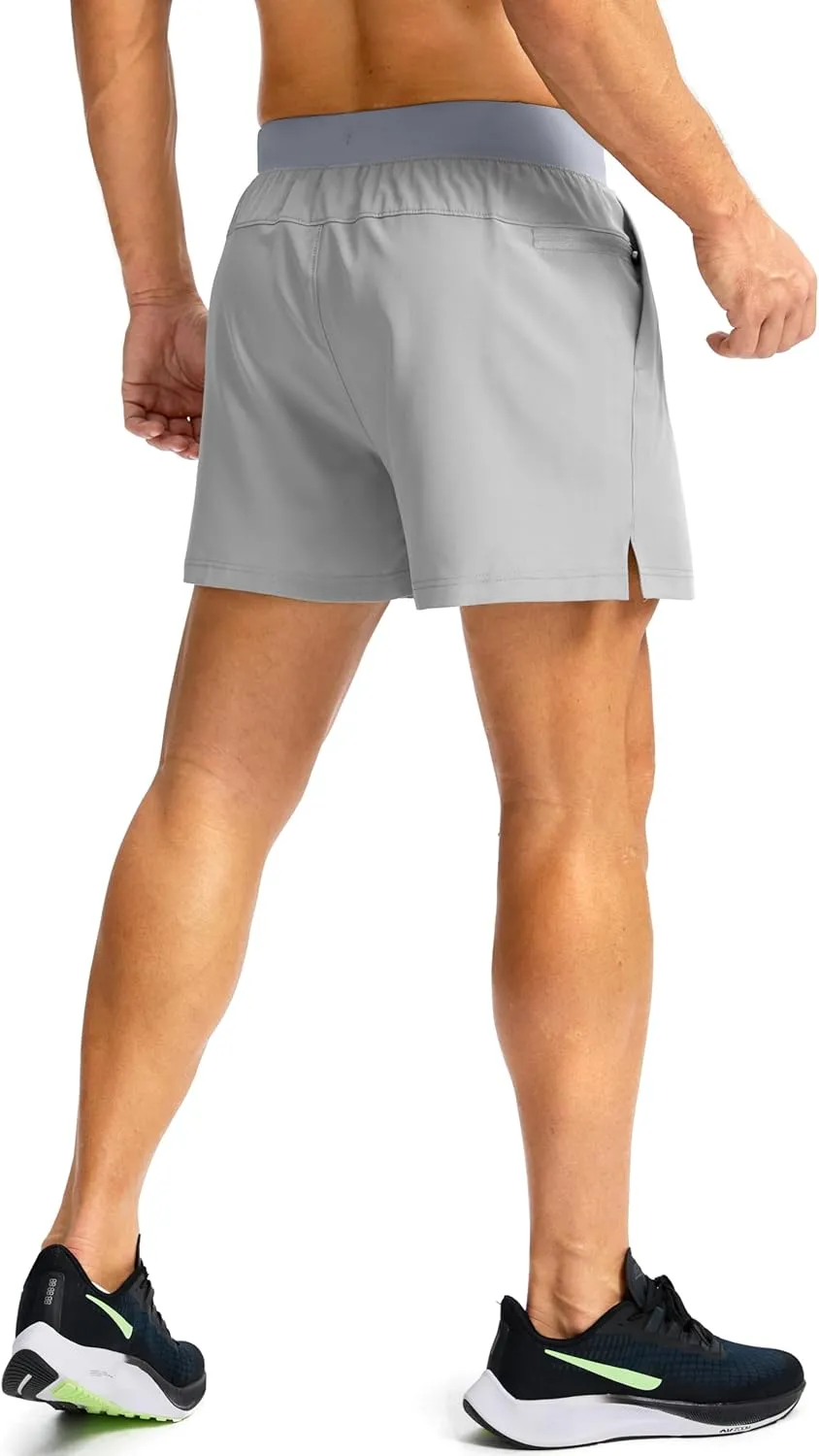 Men's Running Shorts with Zipper Pockets 7"/ 5"/ 9" Lightweight Quick Dry Basketball Gym Workout Athletic Shorts for Men