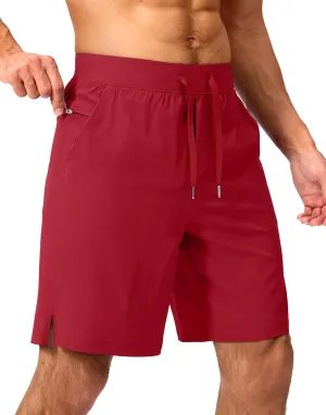 Men's Running Shorts with Zipper Pockets 7"/ 5"/ 9" Lightweight Quick Dry Basketball Gym Workout Athletic Shorts for Men