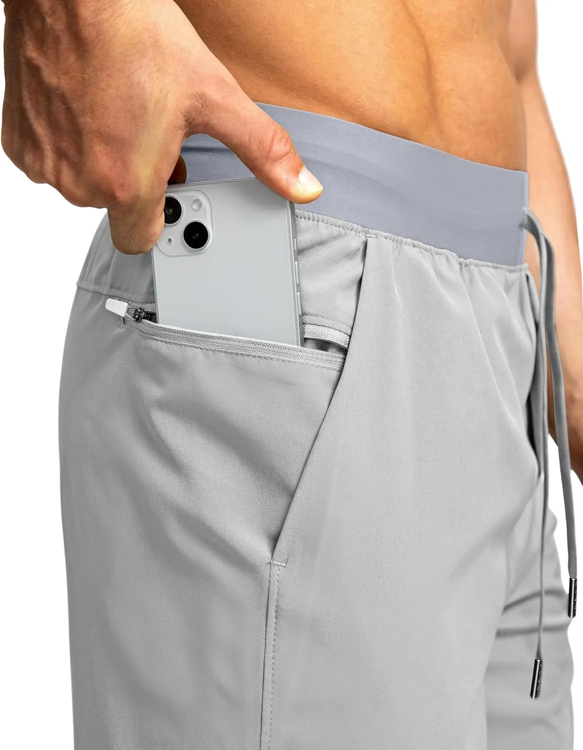 Men's Running Shorts with Zipper Pockets 7"/ 5"/ 9" Lightweight Quick Dry Basketball Gym Workout Athletic Shorts for Men