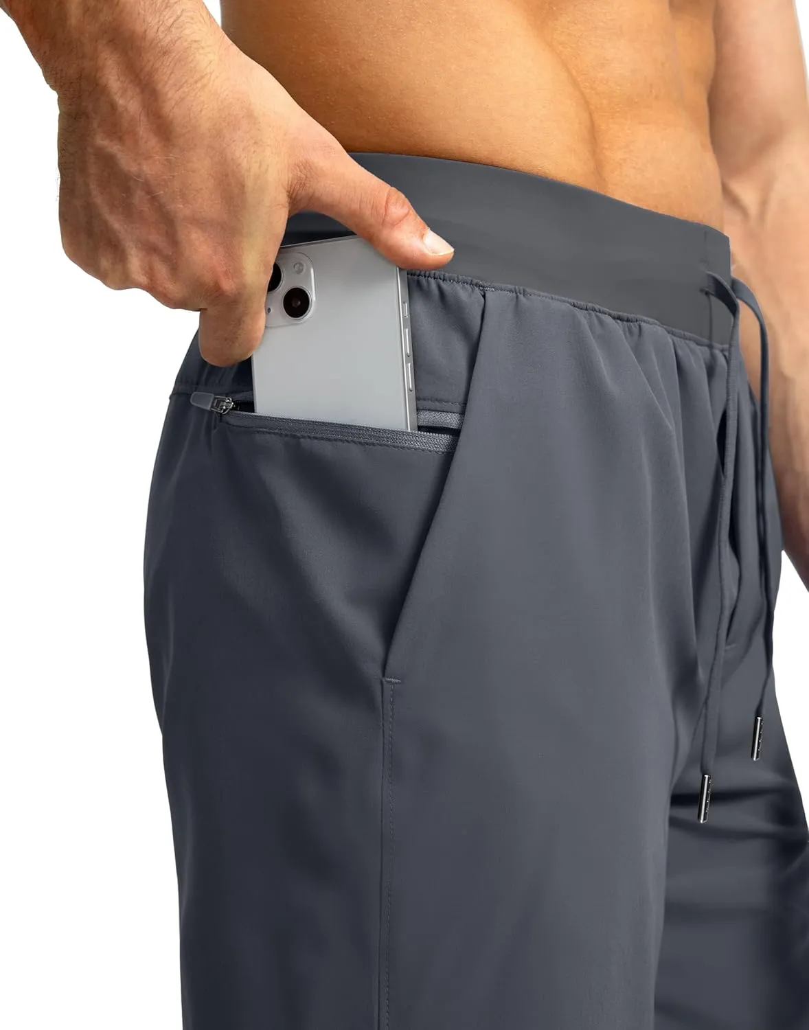 Men's Running Shorts with Zipper Pockets 7"/ 5"/ 9" Lightweight Quick Dry Basketball Gym Workout Athletic Shorts for Men