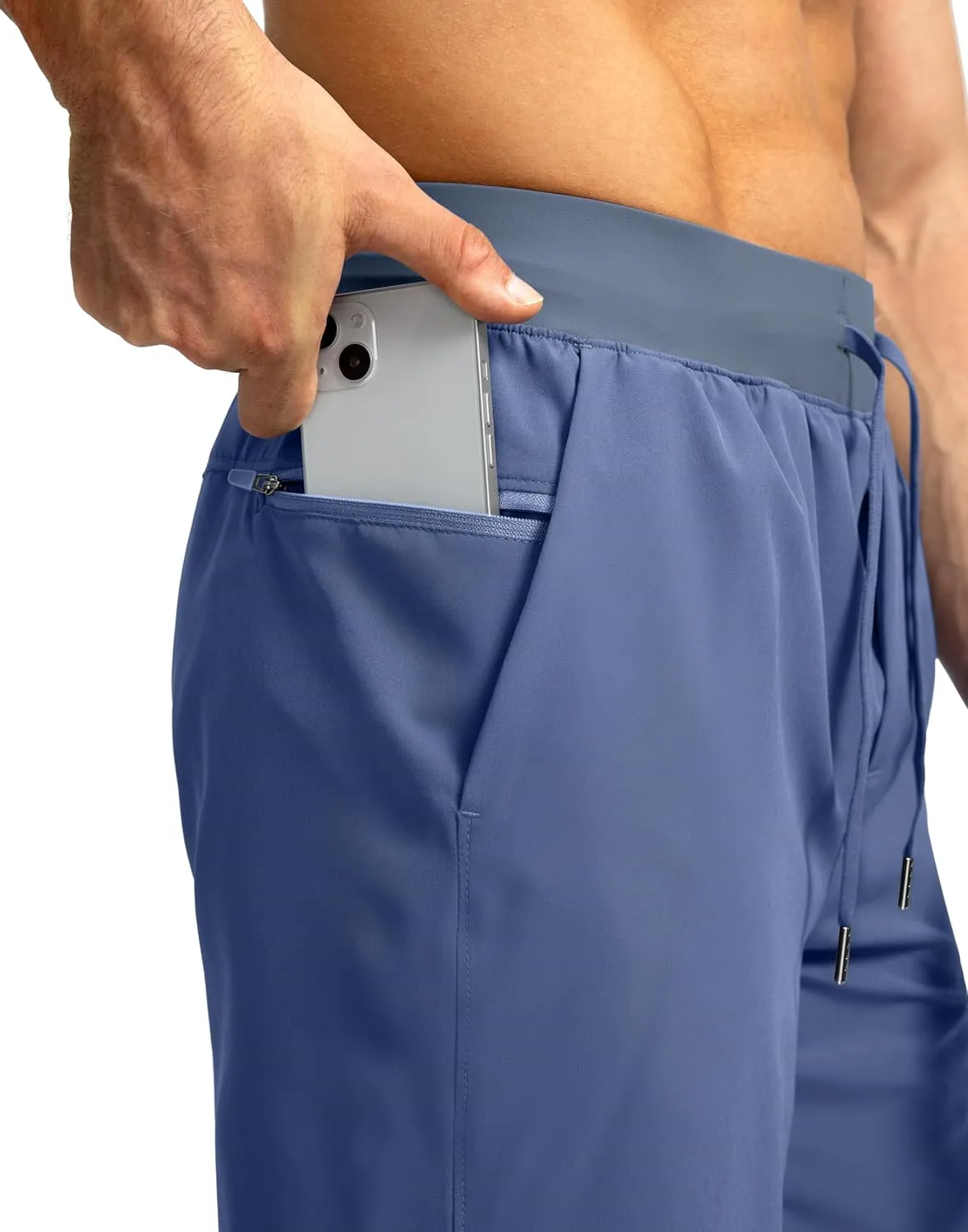 Men's Running Shorts with Zipper Pockets 7"/ 5"/ 9" Lightweight Quick Dry Basketball Gym Workout Athletic Shorts for Men