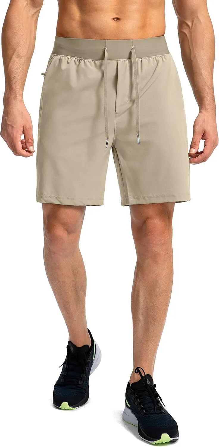 Men's Running Shorts with Zipper Pockets 7"/ 5" / 9" Lightweight Quick Dry Basketball Gym Workout Athletic Shorts for Men