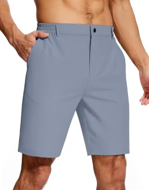 Mens Stretch Dress Shorts 9 Inch Lightweight Quick Dry Hiking Golf Shorts for Men Casual Outdoor Work 3 Pockets